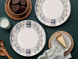 Hermia Grey Serv Lines Juego de Platos de Servicio Navideños de 6 Piezas Multicolor